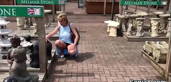  Adulterous uk mature lady sonia pops out her monster puppies